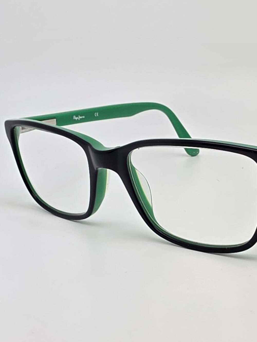 Pepe Jeans Ace PJ4029 C3 Black on Green Kids Eyeglasses Frame w/ Flexhinge 48mm